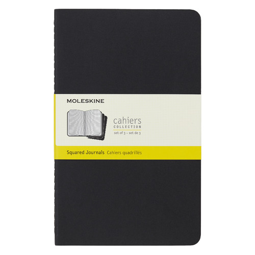 

Блокнот Moleskine CAHIER JOURNAL Large 130х210мм обложка картон 80стр. клетка черный (3шт) 6 шт./кор.