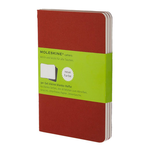 

Упаковка блокнотов MOLESKINE CAHIER JOURNAL, 80стр, без разлиновки, клюквенный [ch118]