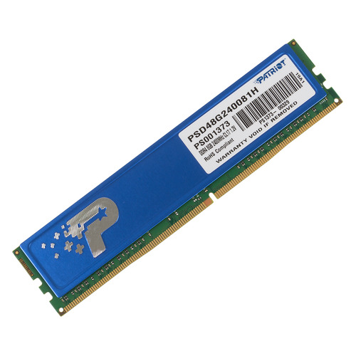 фото Модуль памяти patriot psd48g240081h ddr4 - 8гб 2400, dimm, ret