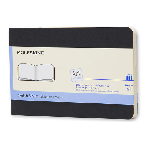 

Блокнот Moleskine Art Cahier, 88стр, черный [artska2], SKETCH ALBUM