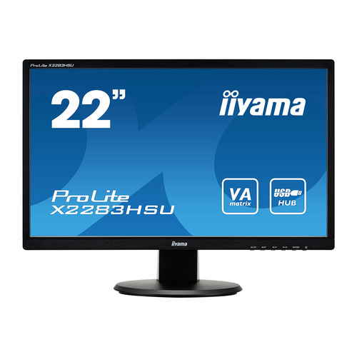 фото Монитор iiyama x2283hsu-b1dp 21.5", черный