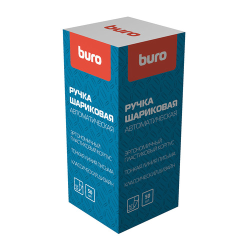 

Ручка шариковая Buro (049001002) авт. 0.7мм корпус пластик синие чернила 50 шт./кор.