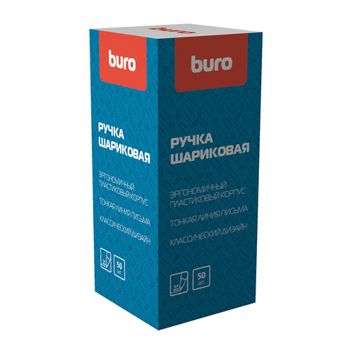

Ручка шариковая Buro (049000202) 0.8мм корпус пластик синие чернила 50 шт./кор.