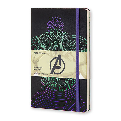 

Блокнот Moleskine LE THE AVENGERS МСТИТЕЛИ Large 130х210мм 240стр. линейка Hulk