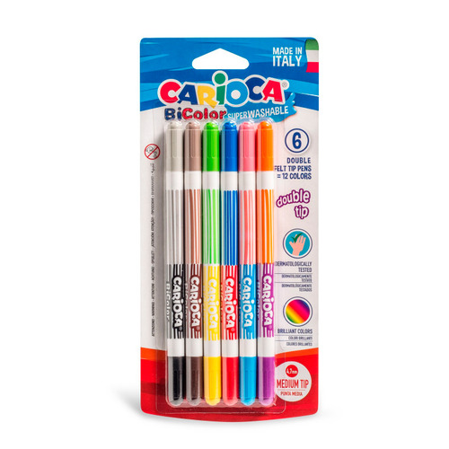 

Упаковка фломастеров Carioca BI-Color, 12 [42269] 24 шт./кор., BI-Color