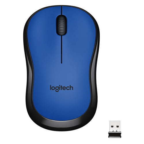 фото Мышь logitech m220, оптическая, беспроводная, usb, синий [910-004879]