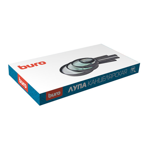 

Упаковка луп Buro 401, x3, 100мм, черный, коробка 10 шт./кор., 401