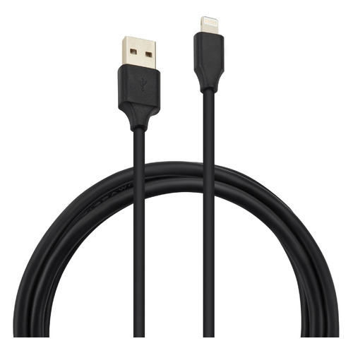 

Кабель BURO Lightning (m), USB A(m), 0.8м, черный [bhp lightning 0.8]