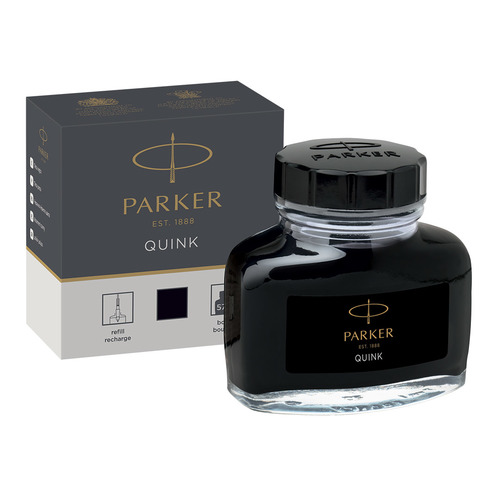 

Флакон с чернилами Parker Quink Ink Z13 (1950375) черный чернила 57мл для ручек перьевых, Quink Ink Z13