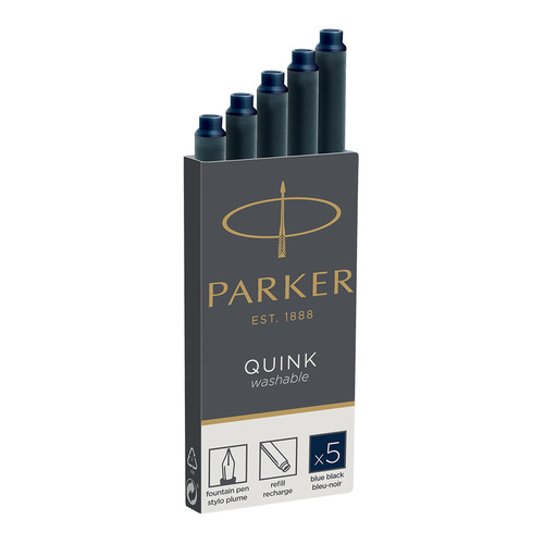

Картридж Parker Quink Ink Z11 (1950385) черный/синие чернила для ручек перьевых (5шт), Quink Ink Z11