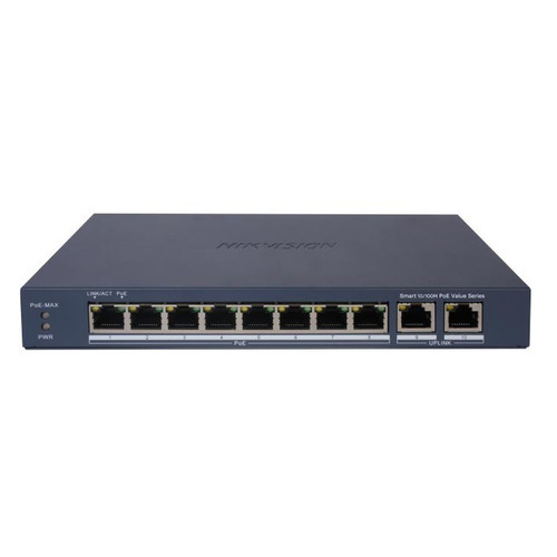 

Коммутатор Hikvision DS-3E1310P-E 8xPOE