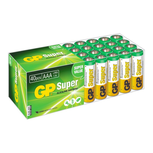 фото Aaa батарейка gp super alkaline 24a lr03, 40 шт.