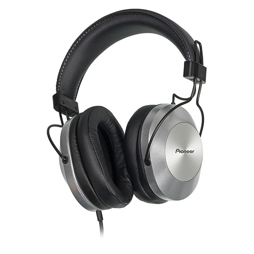 

Наушники с микрофоном PIONEER SE-MS5T-S, 3.5 мм, мониторные, серебристый