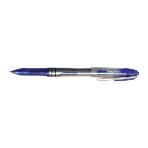 

Ручка гелевая Silwerhof SABER (016062-02) 0.5мм игловидный пиш. наконечник синие чернила индив. паке