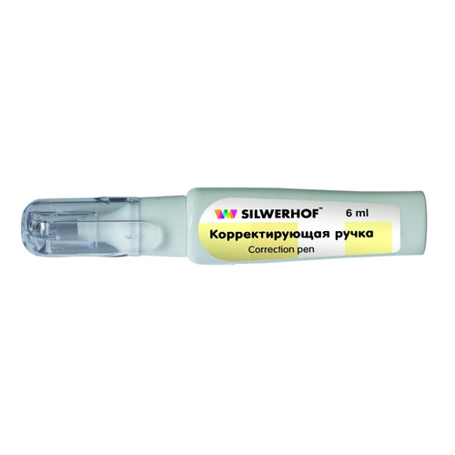 

Ручка корректор Silwerhof 443003 6мл дисплей картонный 12 шт./кор.