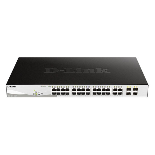 

Коммутатор D-Link DGS-1210-28MP/F2A 24G 24PoE+ 370W настраиваемый, DGS-1210-28MP/F2A