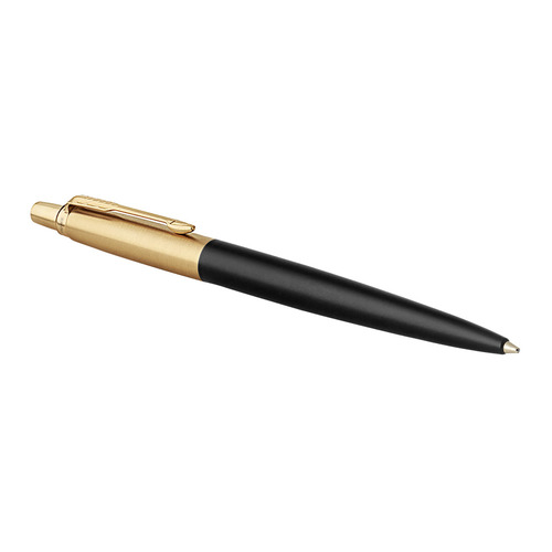 

Ручка шариковая Parker Jotter Luxe K177 (1953202) Bond Street Black GT M синие чернила подар.кор.