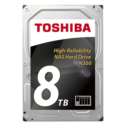 

Жесткий диск TOSHIBA N300 HDWN180UZSVA, 8ТБ, HDD, SATA III, 3.5", BULK