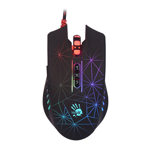 

Мышь A4TECH Bloody P81, игровая, оптическая, проводная, USB, черный, P81