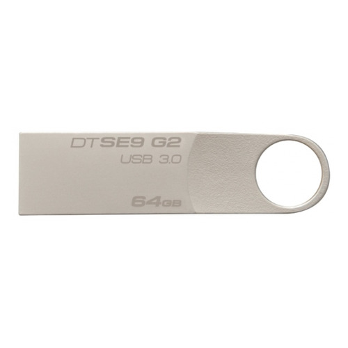 фото Флешка usb kingston datatraveler se9 g2 64гб, usb3.0, серебристый [dtse9g2/64gb]