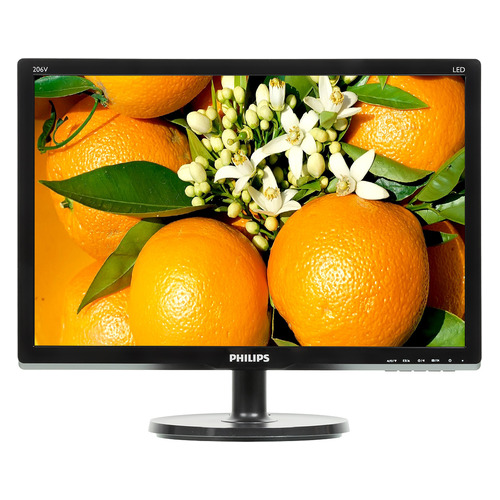 фото Монитор philips 206v6qsb6 (10/62) 19.5", черный