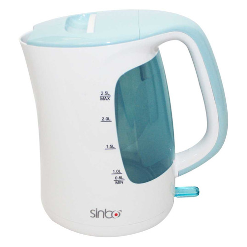 

Чайник электрический SINBO SK 7367, 2000Вт, белый и голубой