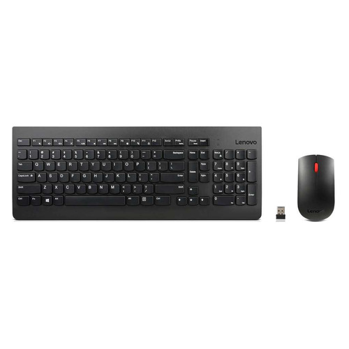 

Комплект (клавиатура+мышь) Lenovo Essential, USB, беспроводной, черный [4x30m39487], Essential