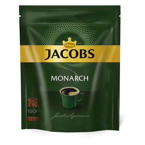 

Кофе растворимый JACOBS MONARCH 150грамм [4251903]