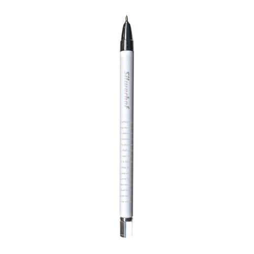 

Ручка шариковая Silwerhof ARGENT (026098-02) 0.5мм игловидный пиш. наконечник корпус пластик синие ч 12 шт./кор.