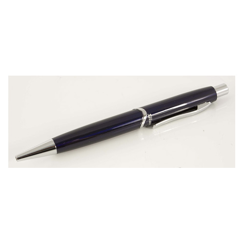 

Ручка шариковая Silwerhof WELLE (025040) авт. лак.корп. синий синие чернила коробка подарочная