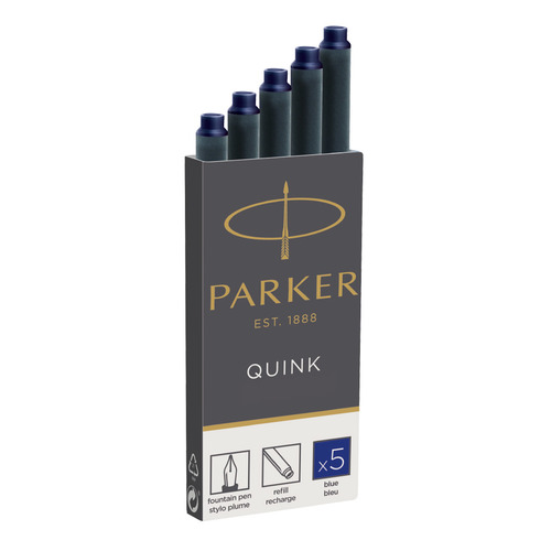 

Картридж Parker Quink Z11 (1950384) синие чернила для ручек перьевых (5шт), Z11