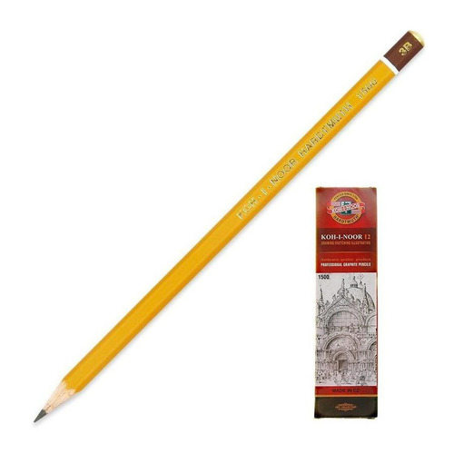 

Карандаш Koh-i-Noor 1500 150003B01170RU, шестигранный 12 шт./кор., 1500