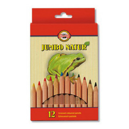 

Карандаши Koh-i-Noor UMBO NATUR 2172N12001KS, шестигранный, 12 цв., коробка европодвес, UMBO NATUR
