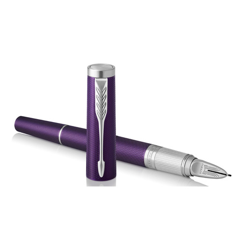 

Ручка 5й пишущий узел Parker Ingenuity Deluxe S F504 (1931454) Blue Violet CT F черные чернила подар, Deluxe S F504