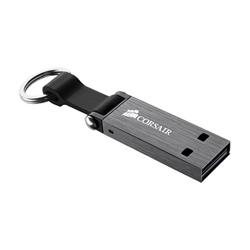 

Флешка USB CORSAIR Voyager Mini 128Гб, USB3.0, черный и серый [cmfmini3-128gb]