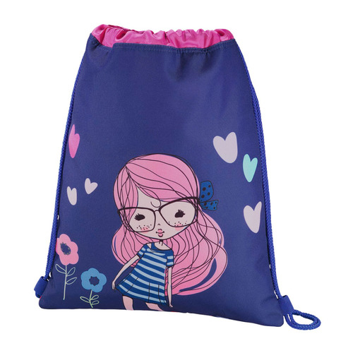 

Сумка для обуви Hama Pretty girl 00139114 синий/розовый 33x40см 1 отдел. б/карм. полиэстер