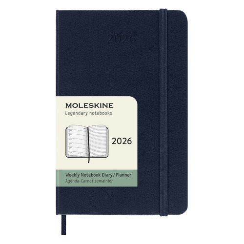 

Еженедельник Moleskine Classic WKNT, 144стр, Синий сапфир, WKNT