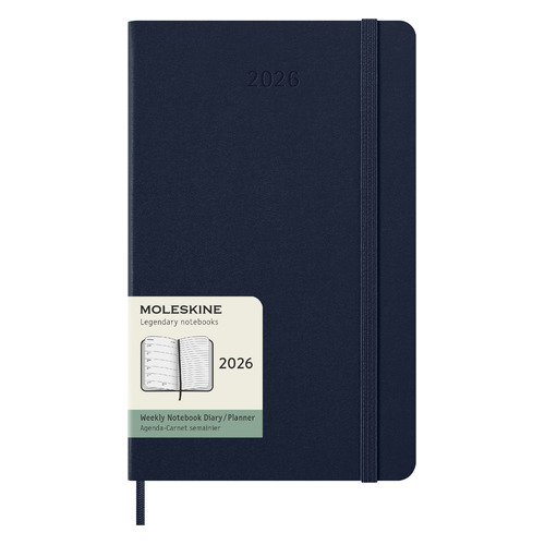 

Еженедельник Moleskine Classic WKNT, 144стр, Синий сапфир, WKNT