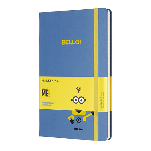 

Блокнот Moleskine LE MINIONS Large 130х210мм 240стр. линейка голубой