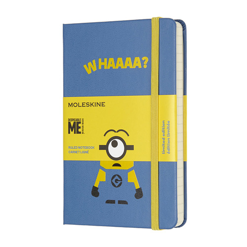 

Блокнот Moleskine Limited Edition, 192стр, в линейку, голубой [lemi01mm710b29], MINIONS