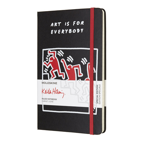 

Блокнот Moleskine LE KEITH HARING Large 130х210мм 240стр. линейка черный