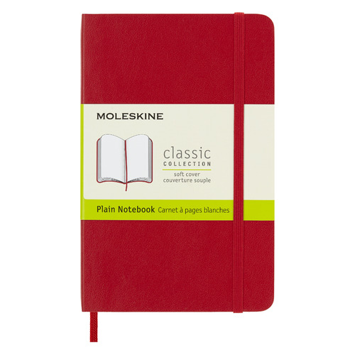 

Блокнот Moleskine CLASSIC SOFT Pocket 90x140мм 192стр. нелинованный мягкая обложка красный 9 шт./кор.