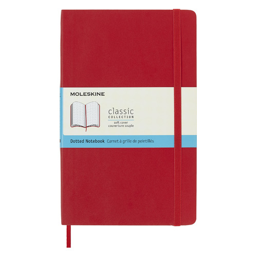 

Упаковка блокнотов MOLESKINE CLASSIC SOFT, 192стр, пунктир, мягкая обложка, красный [qp619f2]