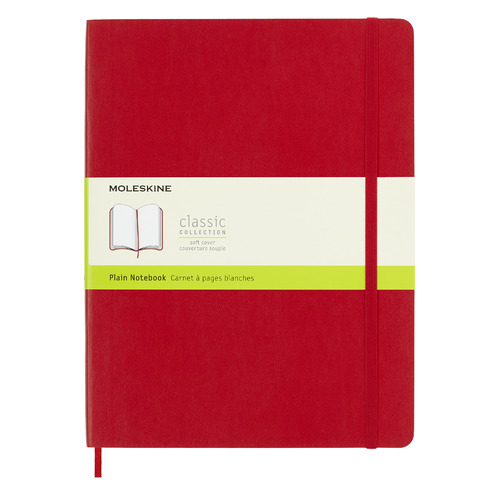 

Упаковка блокнотов MOLESKINE CLASSIC SOFT, 192стр, без разлиновки, мягкая обложка, красный [qp623f2] 6 шт./кор.