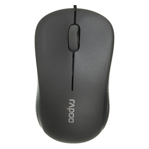 

Мышь RAPOO N1130, оптическая, проводная, USB, серый