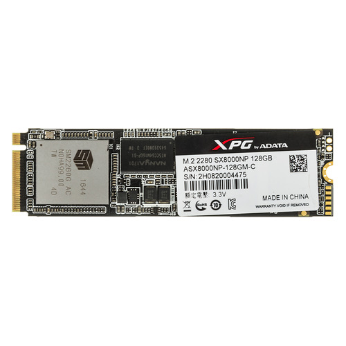 фото Ssd накопитель a-data sx8000 asx8000np-128gm-c 128гб, m.2 2280, pci-e x4, nvme