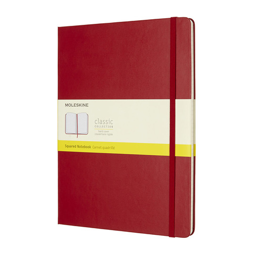

Упаковка блокнотов MOLESKINE CLASSIC, 192стр, в клеточку, твердая обложка, красный [qp091f2] 6 шт./кор.