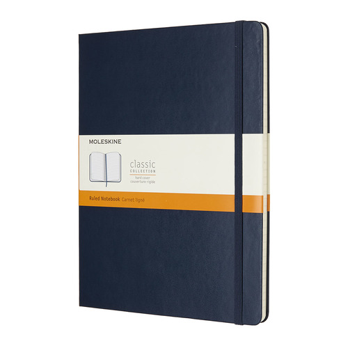

Блокнот Moleskine CLASSIC XLarge 190х250мм 192стр. линейка твердая обложка синий 6 шт./кор.