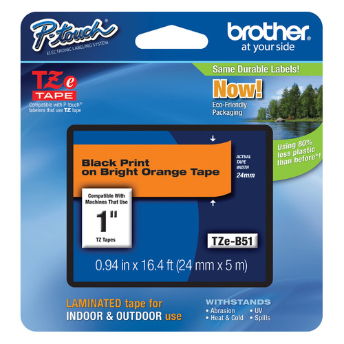 

Картридж BROTHER TZEB51, оранжевый / 24мм, 5м, TZEB51