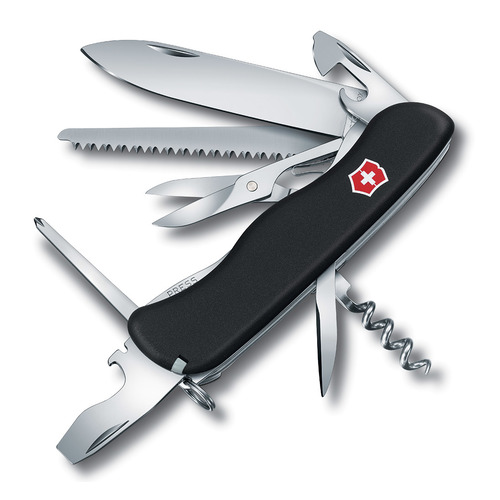 

Складной нож Victorinox OUTRIDER, функций: 14, 111мм, черный [0.8513.3], OUTRIDER